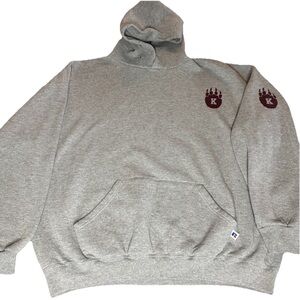 Vintage 90s Russell Athletic Kutztown Golden Bears Gray Hoodie